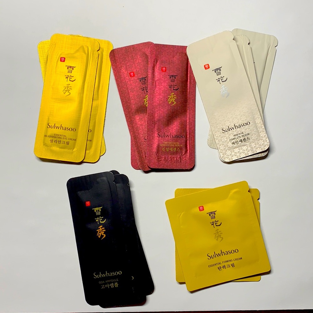 Assorted sulwhasoo K-beauty products